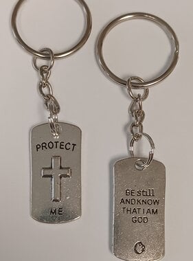 Turquoise Cross Keychain - The ACTS Mission Store