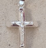 Crucifix Pendant 3/4" Sterling Silver