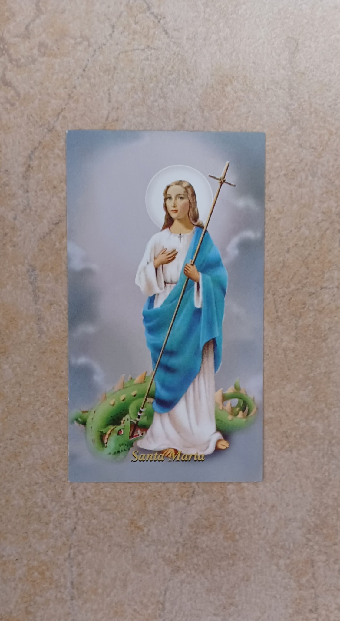 Novena A Santa Marta Tarjeta de Oracion