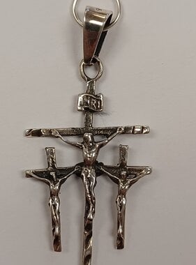 Sterling Silver Calvary Crucifix Pendant