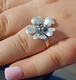 Small Sterling Silver Flower Ring