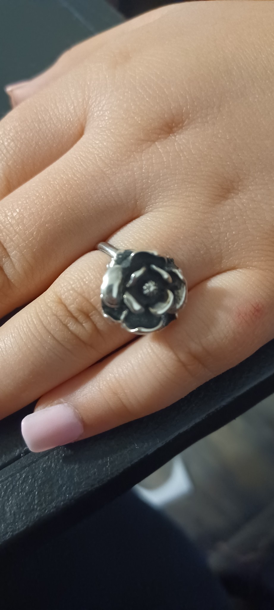 Sterling Silver Blooming Rose Ring