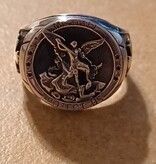 Sterling Silver St. Michael Protector Ring