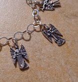 Sterling Silver Archangels Charm Bracelet