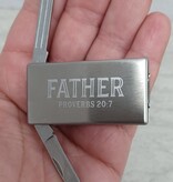 God Bless You Father Money Clip