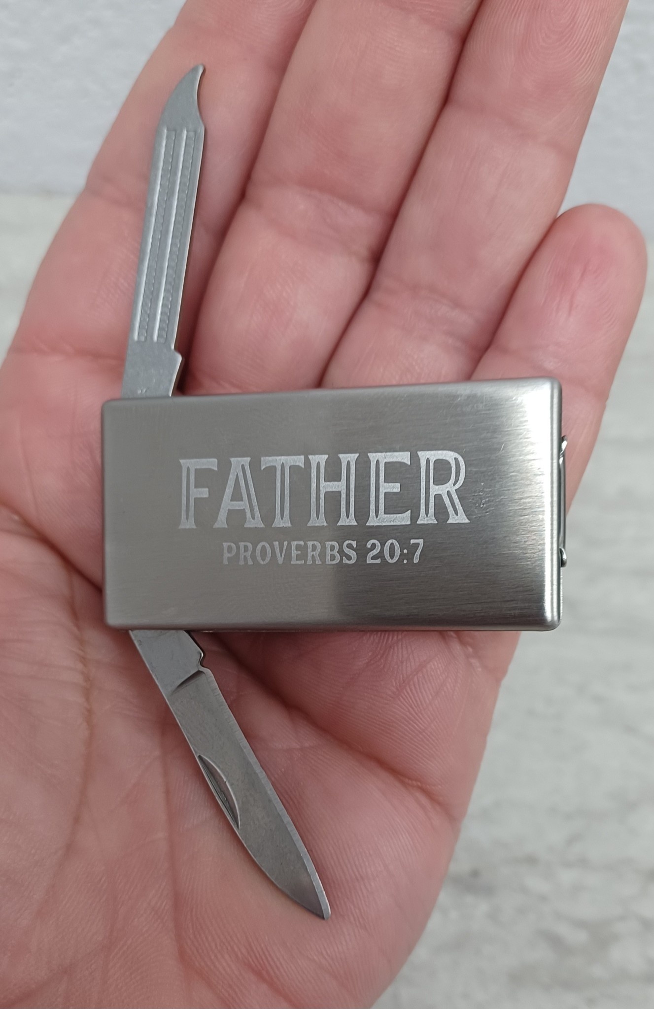 God Bless You Father Money Clip