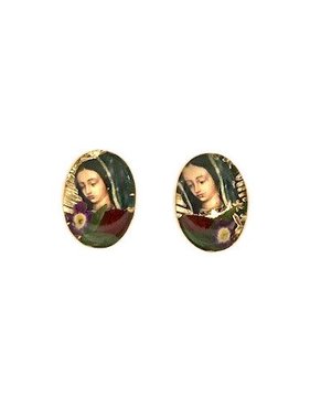 Virgen De Guadalupe Stud Earrings