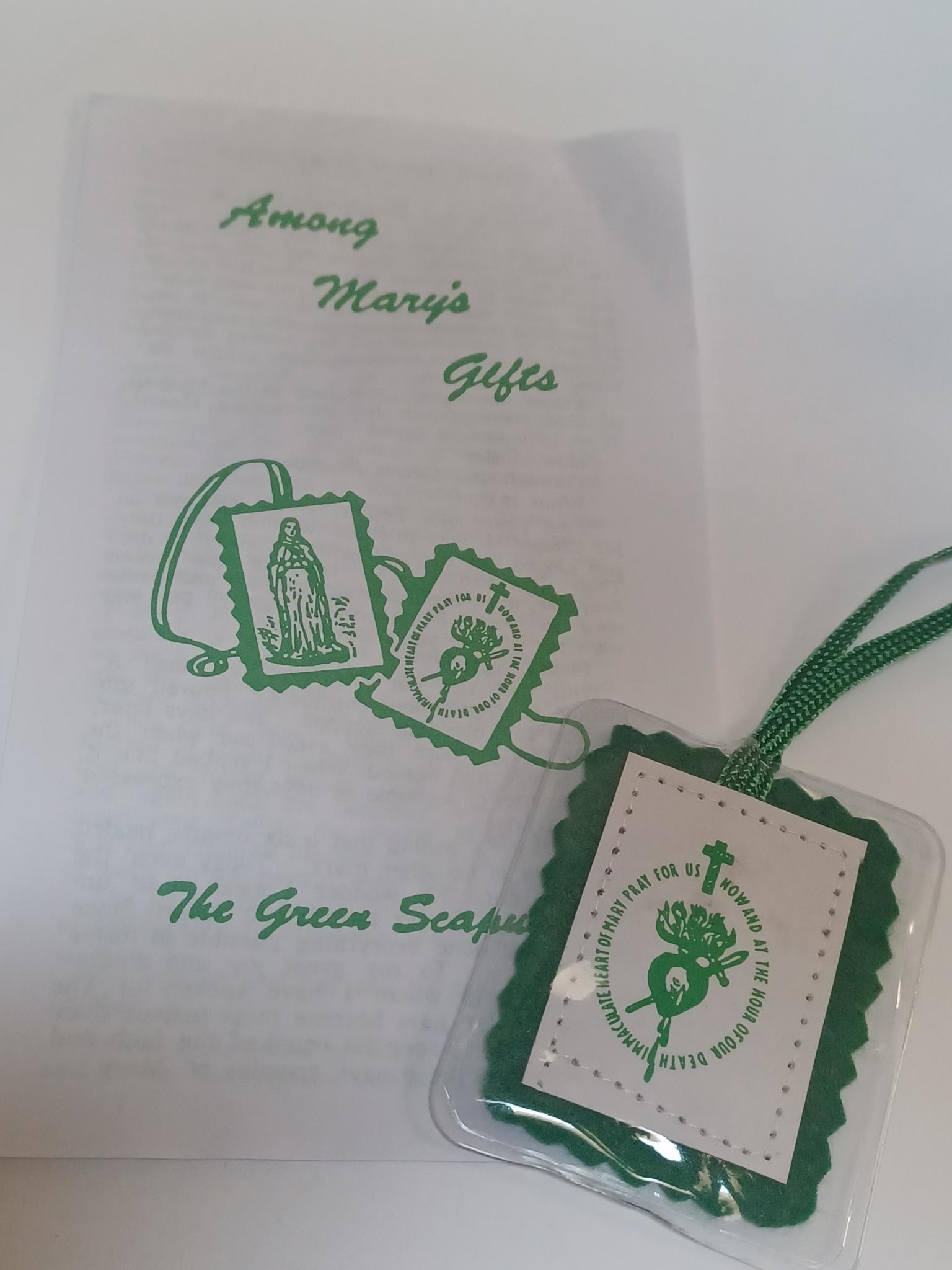 Immaculate Heart of Mary Green Scapular