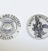Serve and Protect Police Pocket Token/St Michael