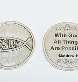 With God All Things Are Possible Pocket Token