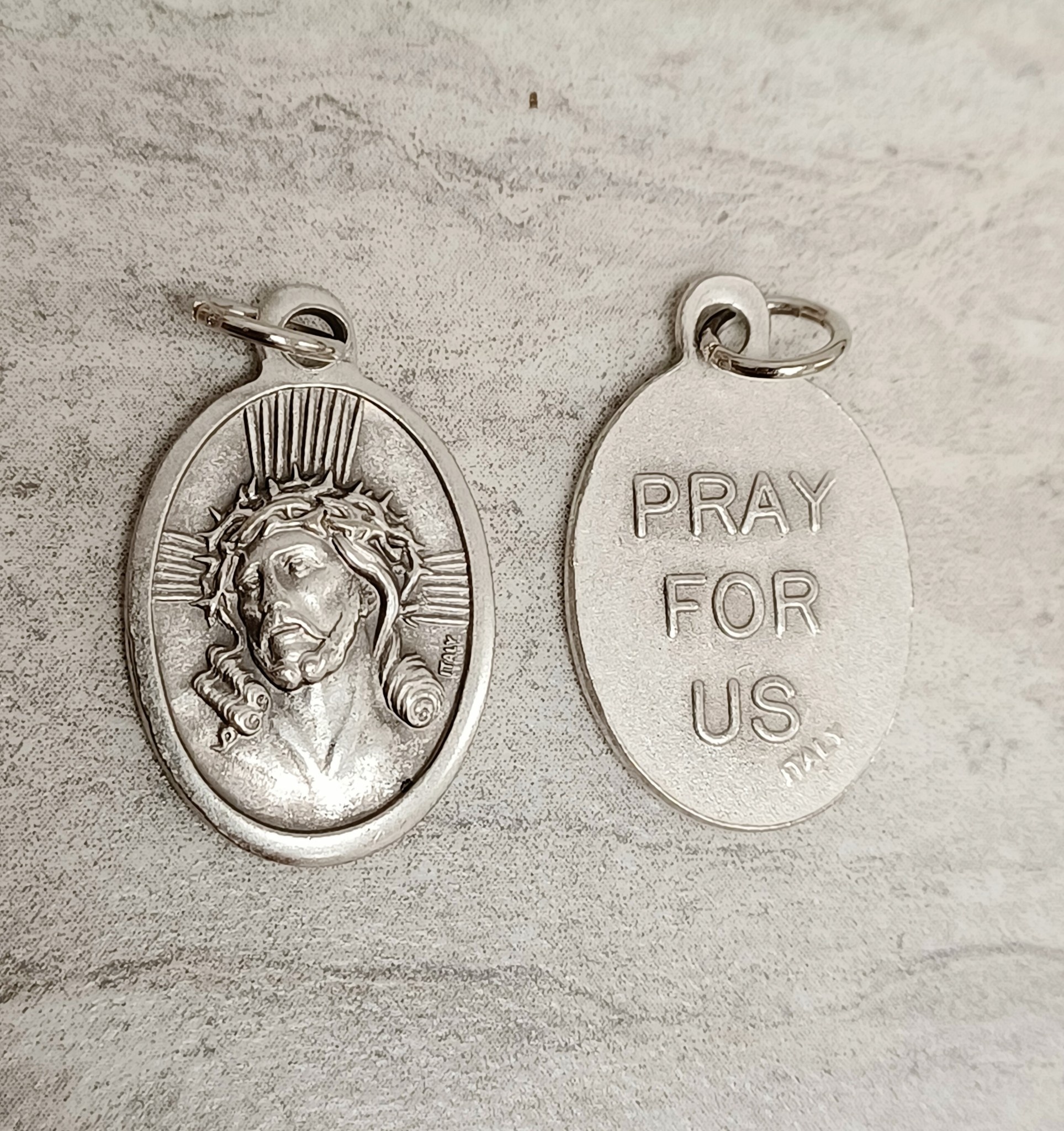 Holy Face of Jesus Oxidized Medal