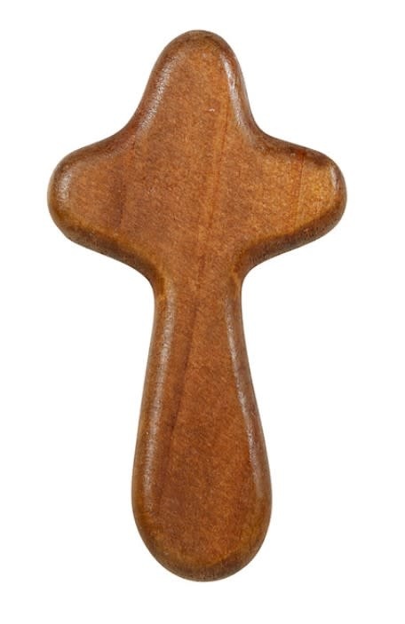 Dark Wood Prayer Hand Cross