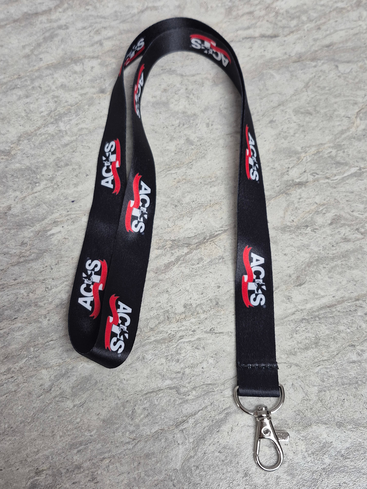 ACTS Black Lanyard with Colored Logo