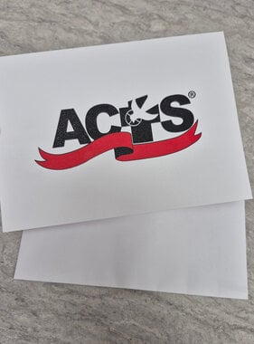 ACTS Ribbon Logo Blank Card w/Envelope