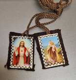 1" Sacred Heart/Our Lady of Mt Carmel  Felt Scapular