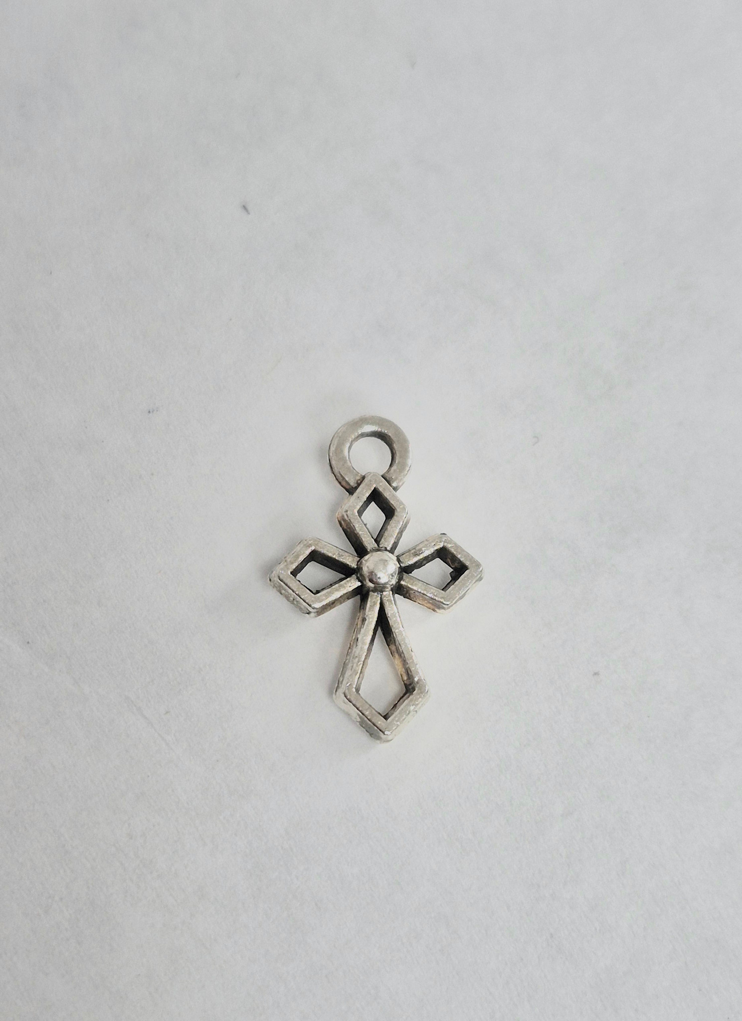 Pointed Cross Charm