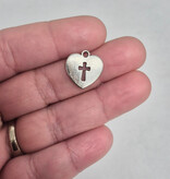 Heart with Cross Charm