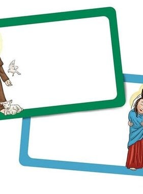 Retreat Name Tags Assorted Saints 50 pack