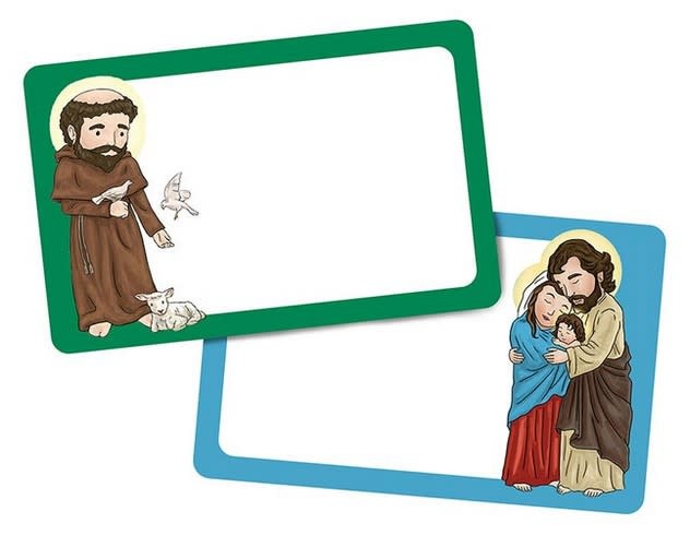 Retreat Name Tags Assorted Saints 50 pack