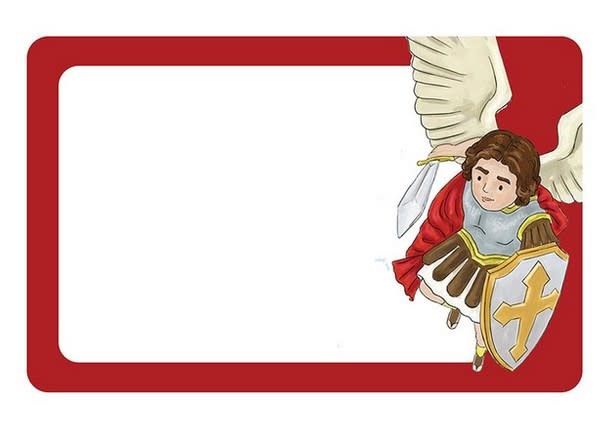 Retreat Name Tags Assorted Saints 50 pack