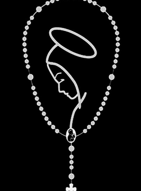 Rosary Auto Decal