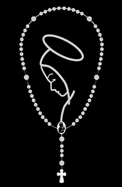 Rosary Auto Decal