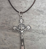 St. Benedict 1.5" Crucifix w/cord