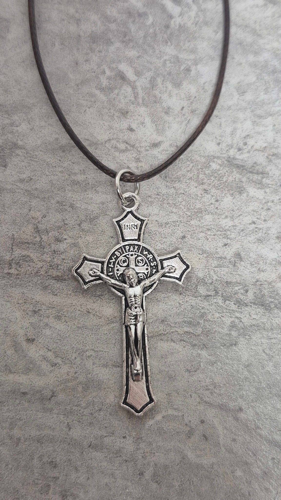 St. Benedict 1.5" Crucifix w/cord