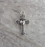 Sacred Heart Cross Charm