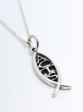 ACTS Ichthus Sterling Silver Pendant
