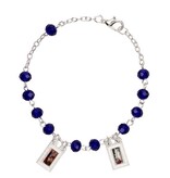 St Michael Guardian Angel Sapphire Scapular Bracelet