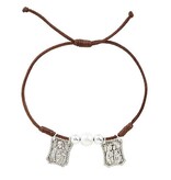 Sacred Heart Metal Scapular Bracelet