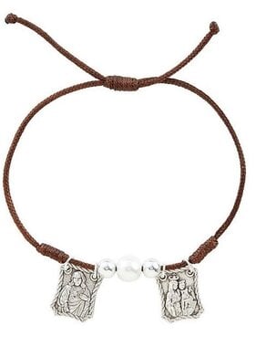 Sacred Heart Metal Scapular Bracelet