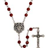 Holy Family Brown Faceted Rosary