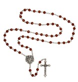Holy Family Brown Faceted Rosary