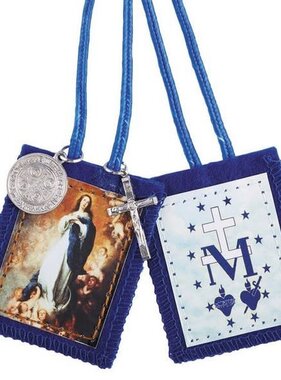 Immaculate Conception Blue Scapular w/Medals