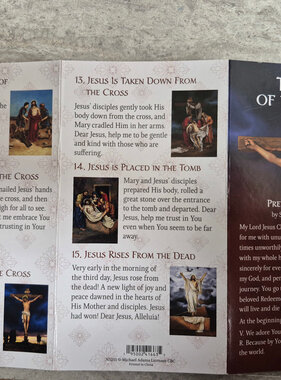 The Way of the Cross Tri-Fold Prayer Card