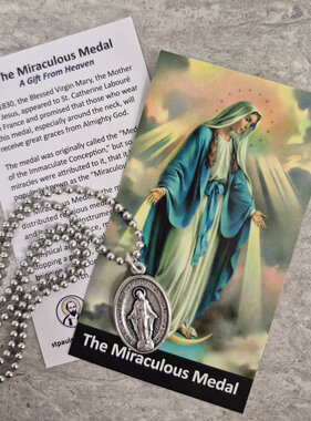 The Miraculous Medal Necklace w/Card