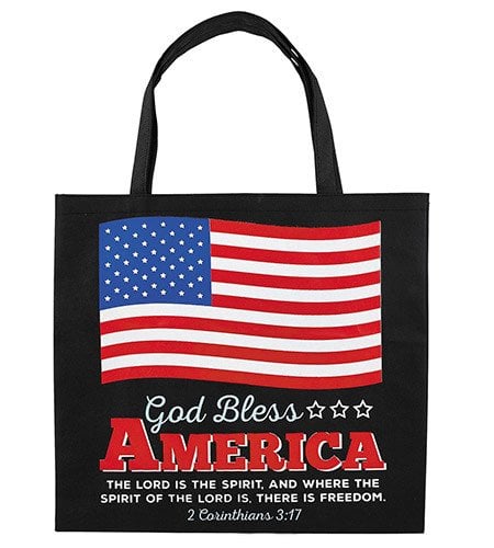 God Bless America Nylon Tote