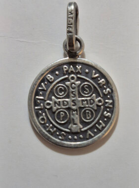 St. Benedict Medal Sterling Silver Charm