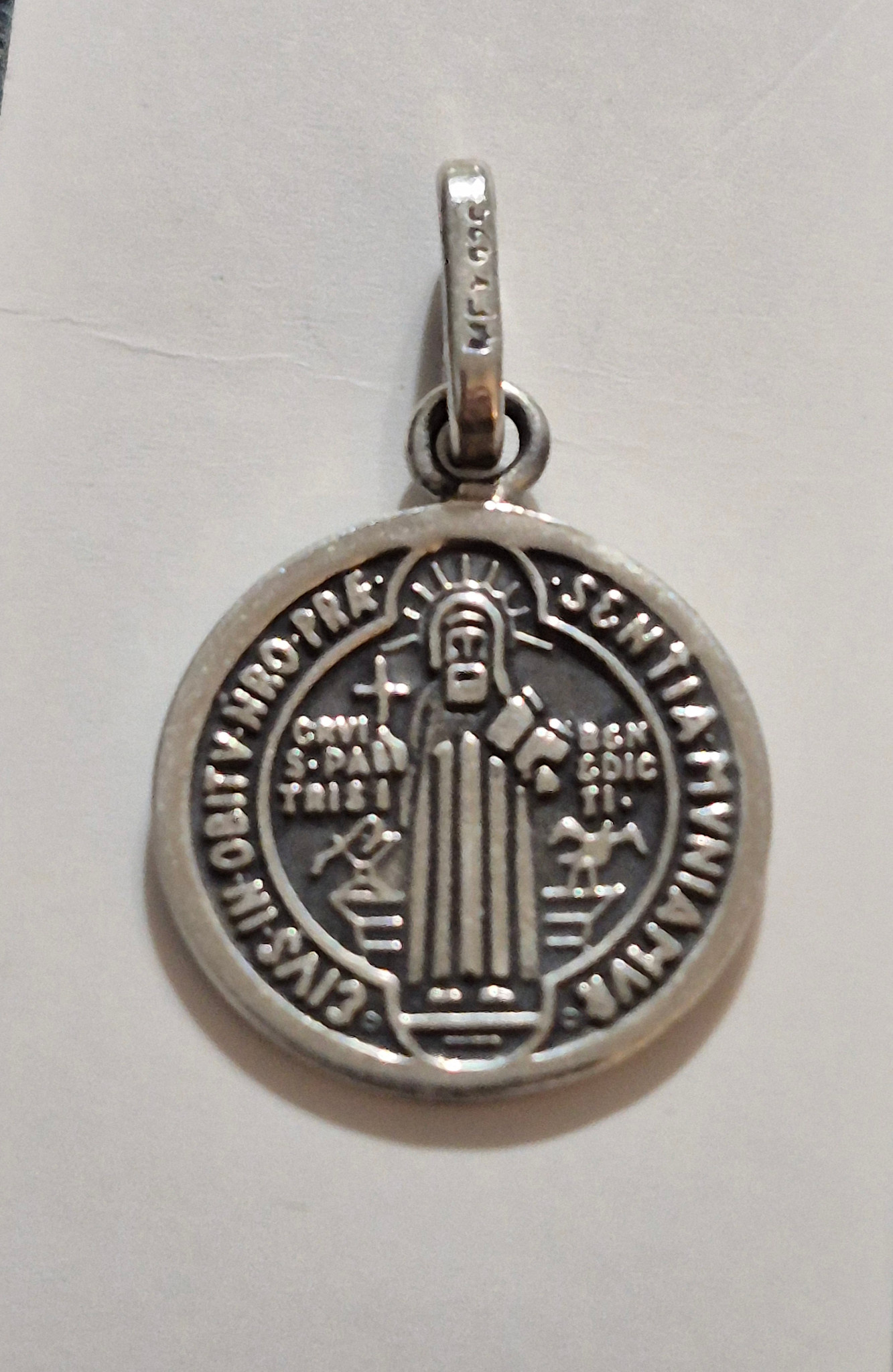 St. Benedict Medal Sterling Silver Charm