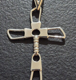 Fisher of Men Sterling Silver Cross Pendant