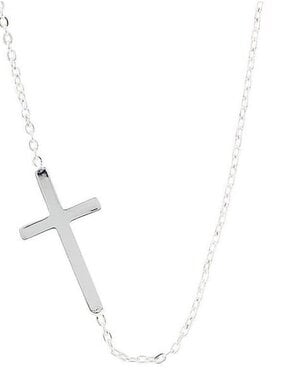 Silver Cross Pendant Necklace