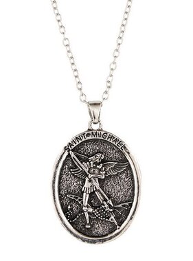 St Michael Metal Pendant w/chain