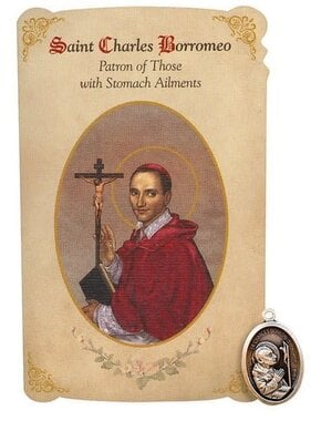 Saint Charles Borromeo Healing Medal Set