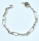 Large Link Original Sterling Silver Bracelet 9.5"