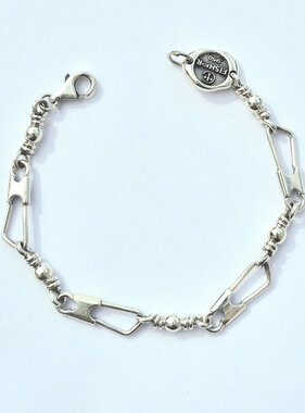Large Link Original Sterling Silver Bracelet 7.5"