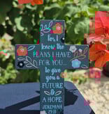 For I Know The Plans Easel Cross