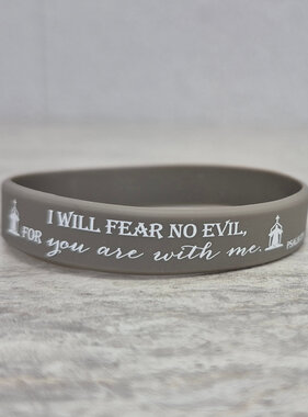 I Will Fear No Evil Silicone Bracelet Psalm 23:4