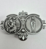 St Christopher and Our Lady of the Highway Visor Clip